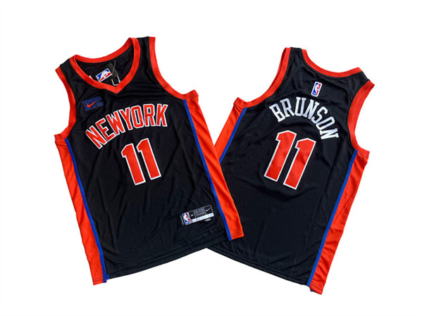 Jalen Brunson New York Knicks black jersey