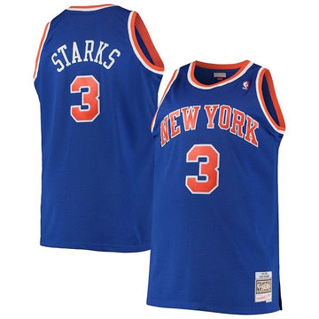 John Starks New York Knicks blue Throwback jersey