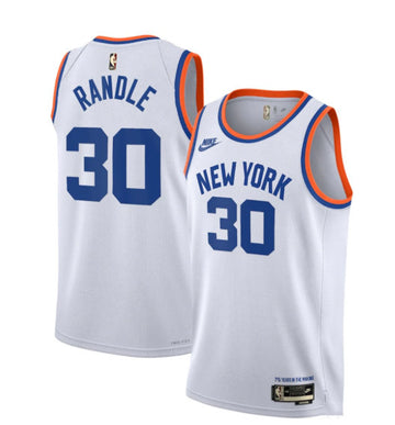 Julius Randle New York Knicks white City Edition jersey
