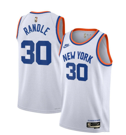 Julius Randle New York Knicks white City Edition jersey