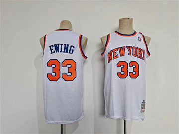 Patrick Ewing New York Knicks white Throwback jersey