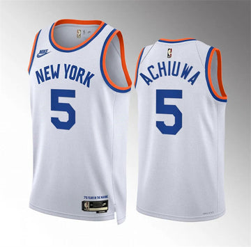 Precious Achiuwa New York Knicks white City Edition jersey