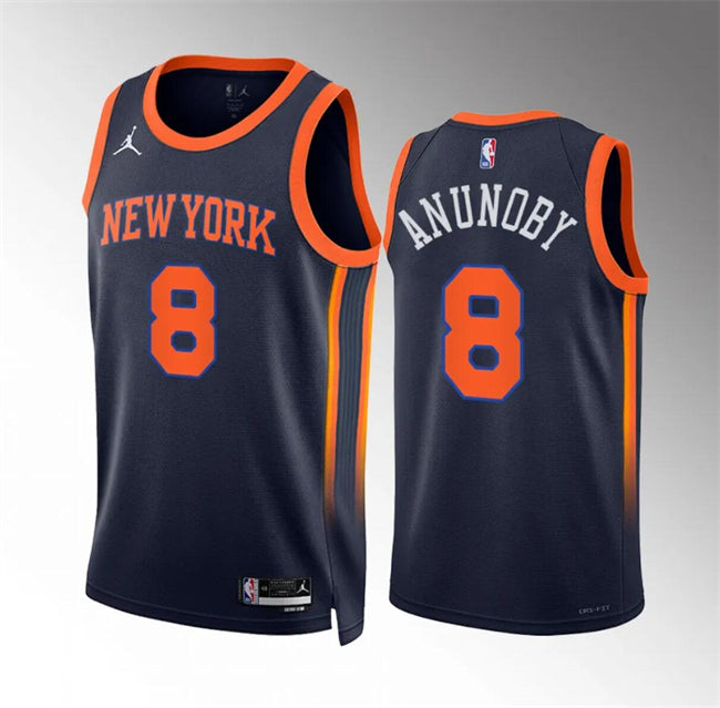 OG Anunoby New York Knicks navy jersey