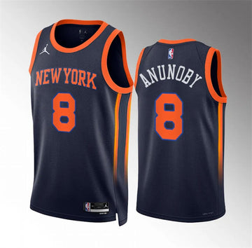 OG Anunoby New York Knicks navy jersey