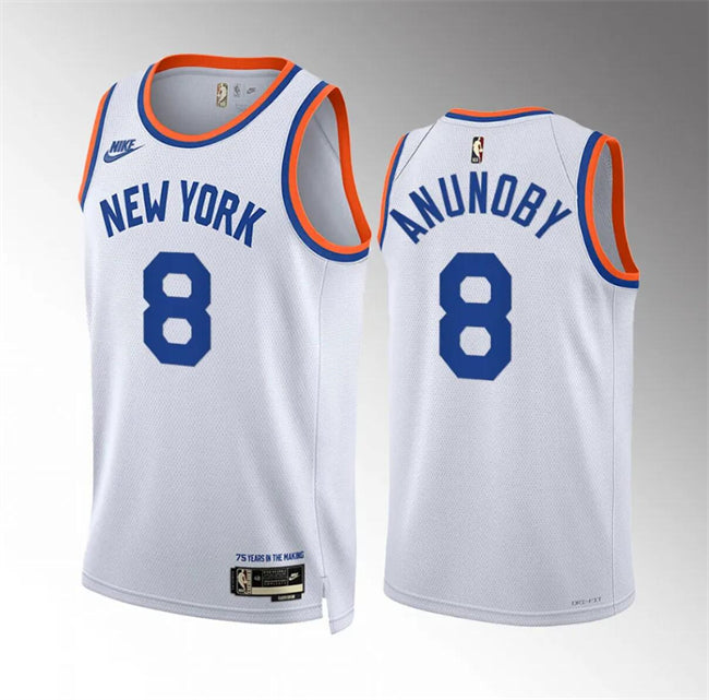 OG Anunoby New York Knicks white City Edition jersey