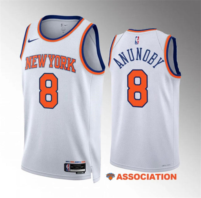 OG Anunoby New York Knicks white jersey