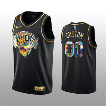 Custom New York Knicks black jersey
