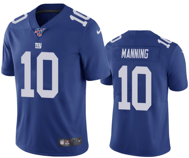 Eli Manning New York Giants blue jersey