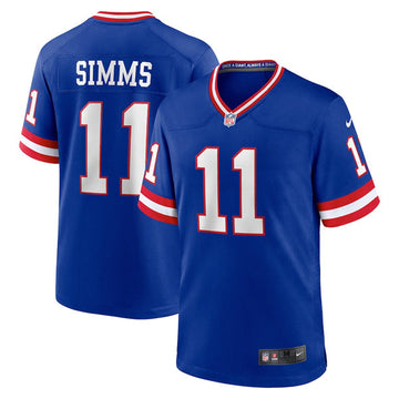 Phil Simms New York Giants royal Game jersey