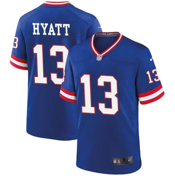 Jalin Hyatt New York Giants royal Classic jersey