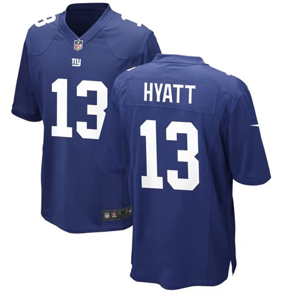 Jalin Hyatt New York Giants royal Game jersey