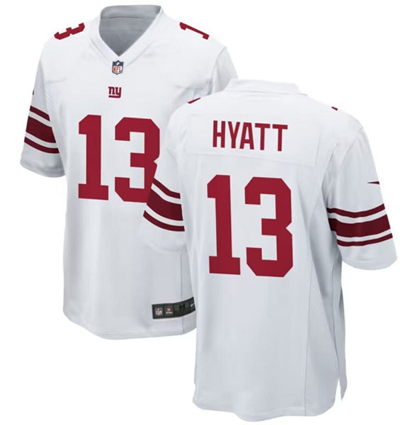 Jalin Hyatt New York Giants white Game jersey