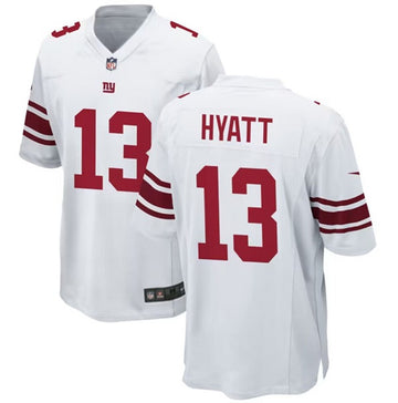 Jalin Hyatt New York Giants white Game jersey