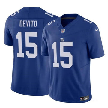 Tommy DeVito New York Giants blue FUSE jersey