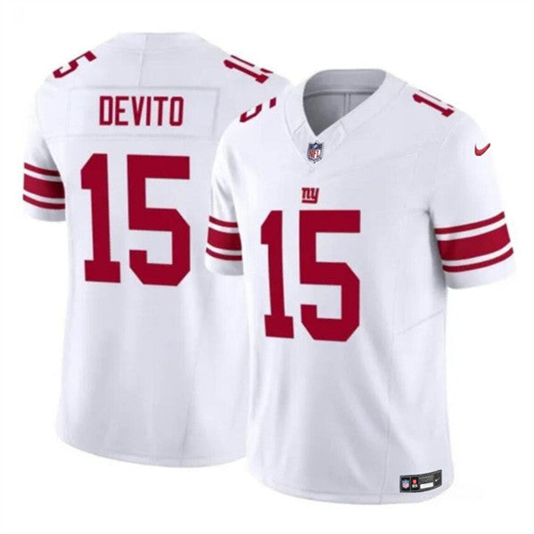 Tommy DeVito New York Giants white FUSE jersey