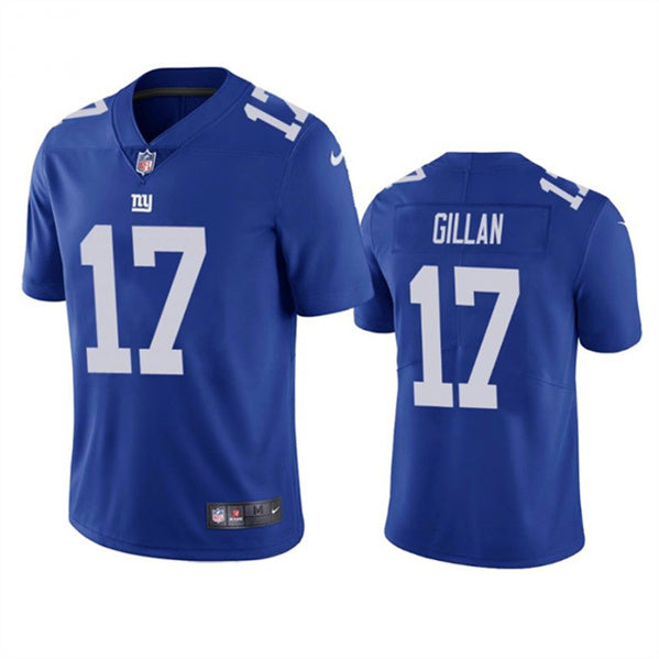 Jamie Gillan New York Giants blue jersey