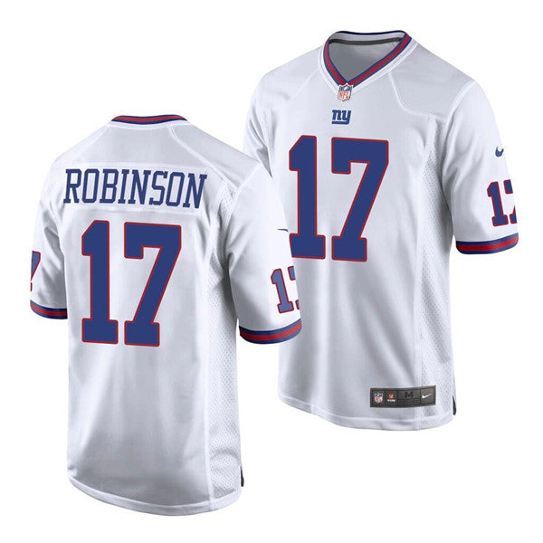 Wan'Dale Robinson New York Giants white Color Rush jersey