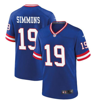 Isaiah Simmons New York Giants royal Game jersey