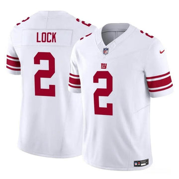 Drew Lock New York Giants white FUSE jersey