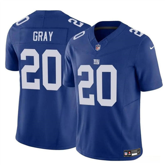 New York Giants #20 Eric Gray Blue 2023 FUSE Jersey