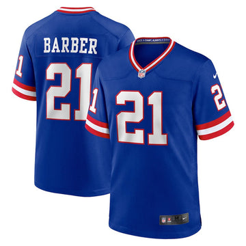 Tiki Barber New York Giants royal Game jersey
