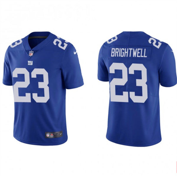 Gary Brightwell New York Giants blue jersey