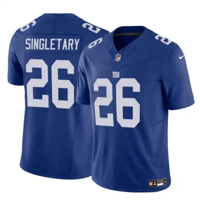 Devin Singletary New York Giants blue FUSE jersey