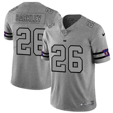 Saquon Barkley New York Giants gray jersey