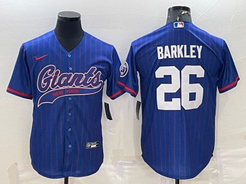Saquon Barkley New York Giants blue jersey