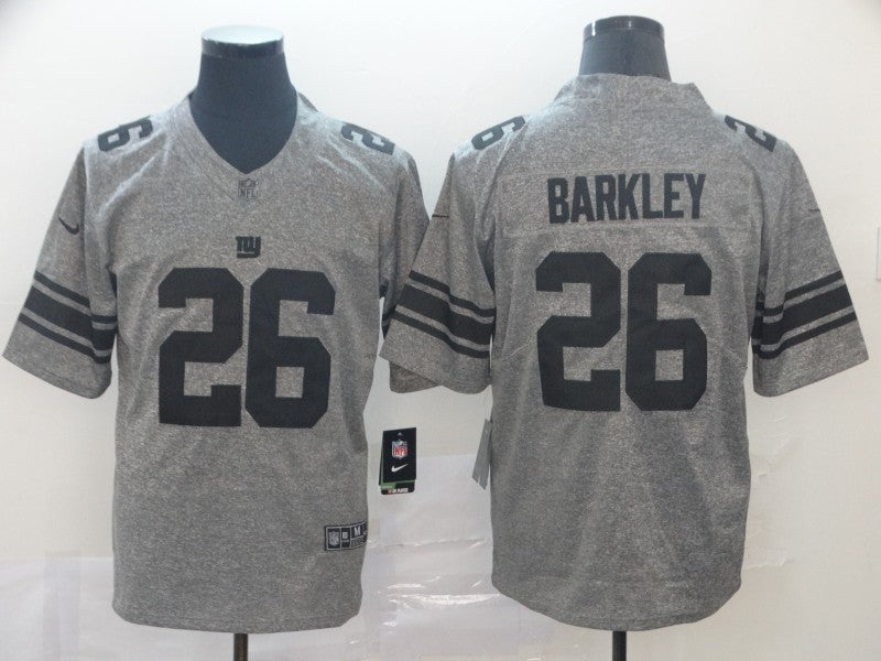 Saquon Barkley New York Giants grey jersey