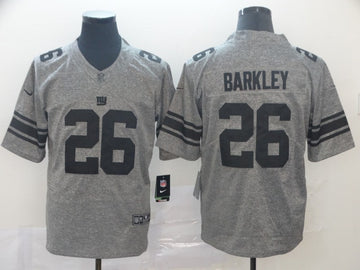 Saquon Barkley New York Giants grey jersey