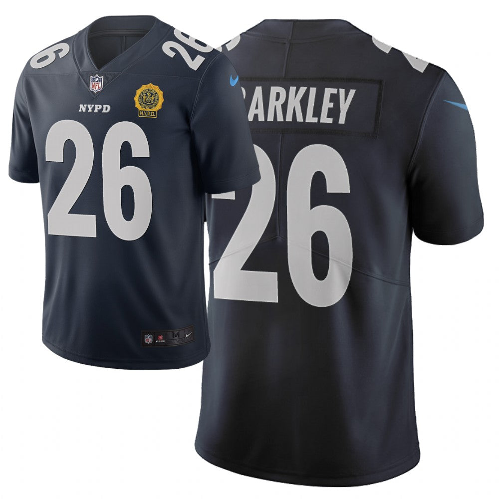 Saquon Barkley New York Giants navy City Edition jersey