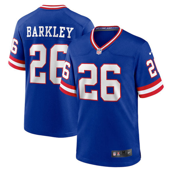 Saquon Barkley New York Giants royal Game jersey