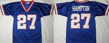 Rodney Craig Hampton New York Giants blue jersey