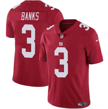 Deonte Banks New York Giants red FUSE jersey