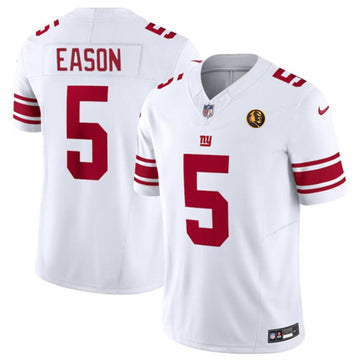 Jacob Eason New York Giants white FUSE jersey