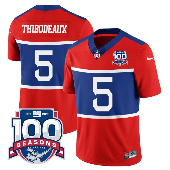 Kayvon Thibodeaux Century New York Giants red jersey