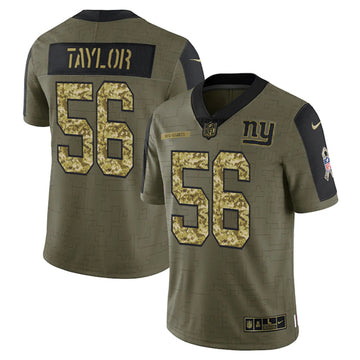 Lawrence Taylor New York Giants olive Salute To Service jersey