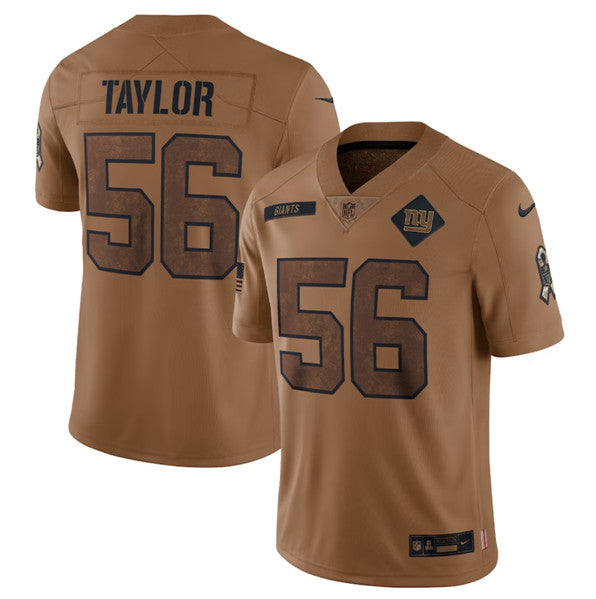 Lawrence Taylor New York Giants brown Salute To Service jersey
