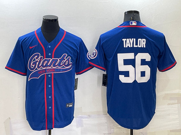 Lawrence Taylor New York Giants blue jersey