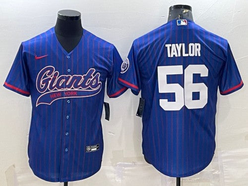 Lawrence Taylor New York Giants blue jersey