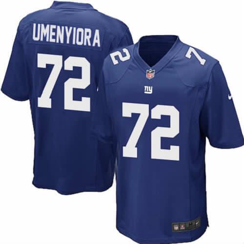 Osi Umenyiora New York Giants blue jersey
