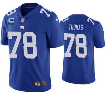 Andrew Thomas New York Giants blue jersey