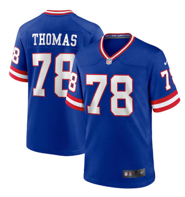 Andrew Thomas New York Giants royal Game jersey