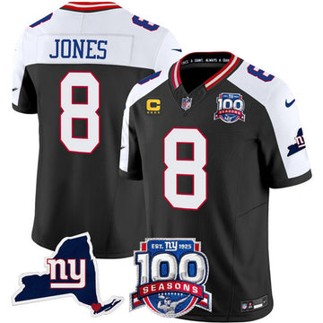 Daniel Jones New York Giants black FUSE jersey