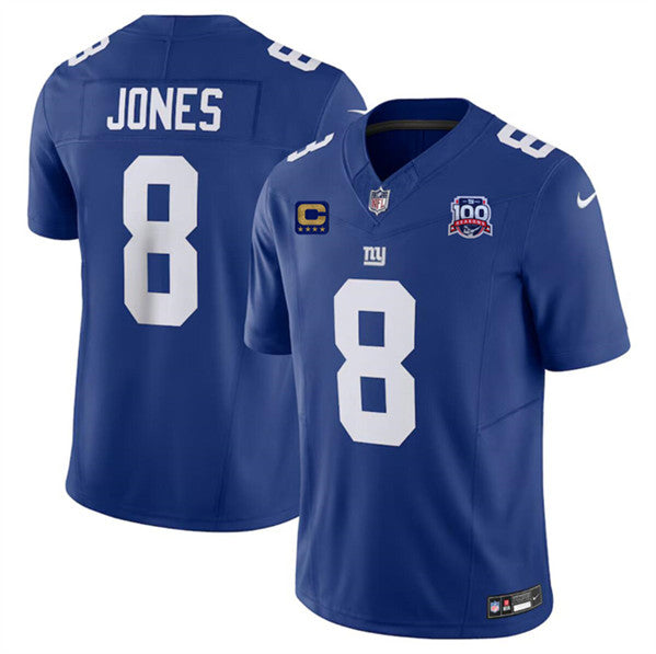 Daniel Jones New York Giants blue FUSE jersey