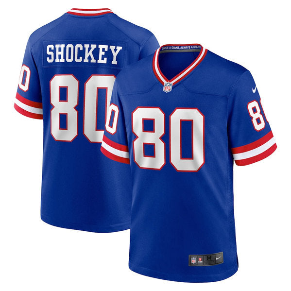 Jeremy Shockey New York Giants royal Game jersey