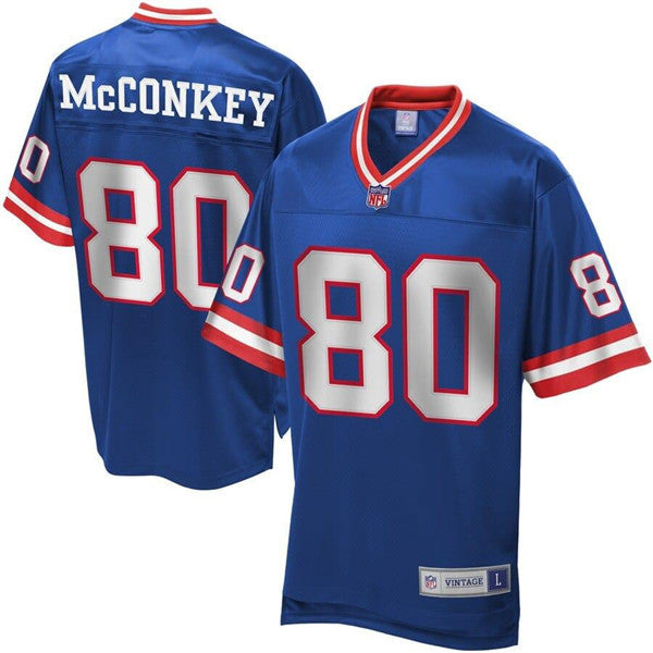Phil McConkey New York Giants blue Throwback jersey