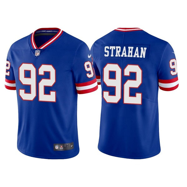 Michael Strahan New York Giants royal jersey