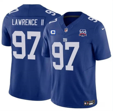 Dexter Lawrence II New York Giants blue FUSE jersey